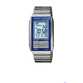 Casio, Women's Watch Digital, Blue Dial Silver Stainless Steel Band, LA-201W-2ADF